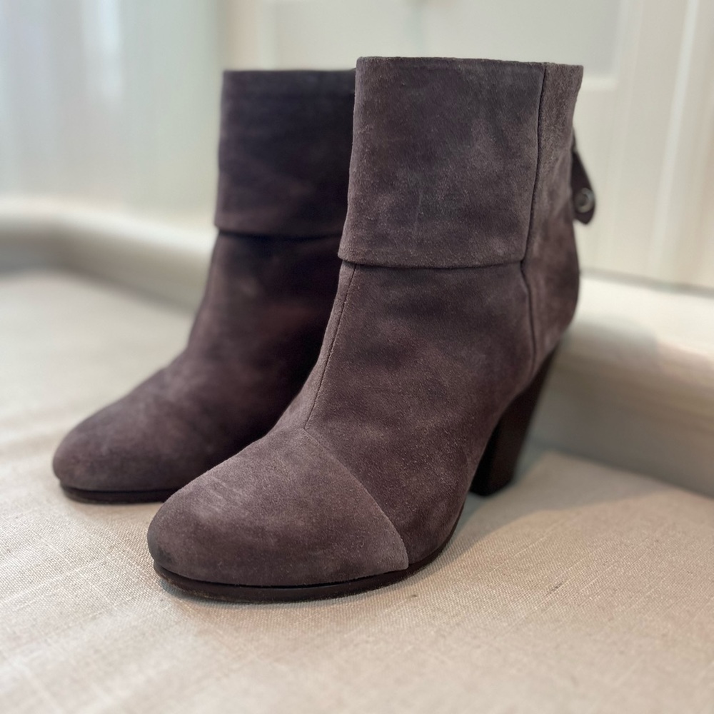 Rag & Bone Newbury Bootie 38.5 Grey Suede